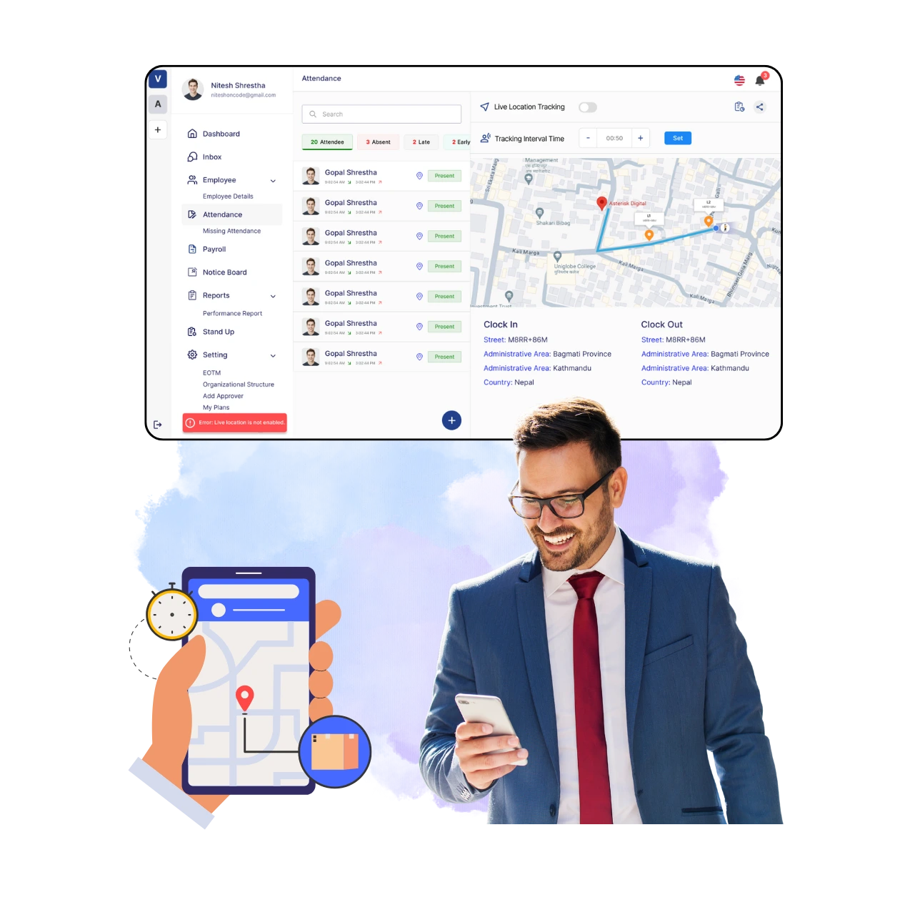 Device Tracking Software by HajirHR Nepal